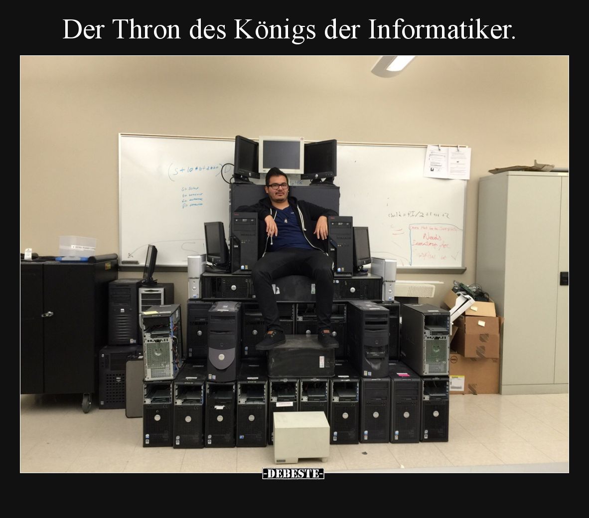 Der Thron des Königs der Informatiker.