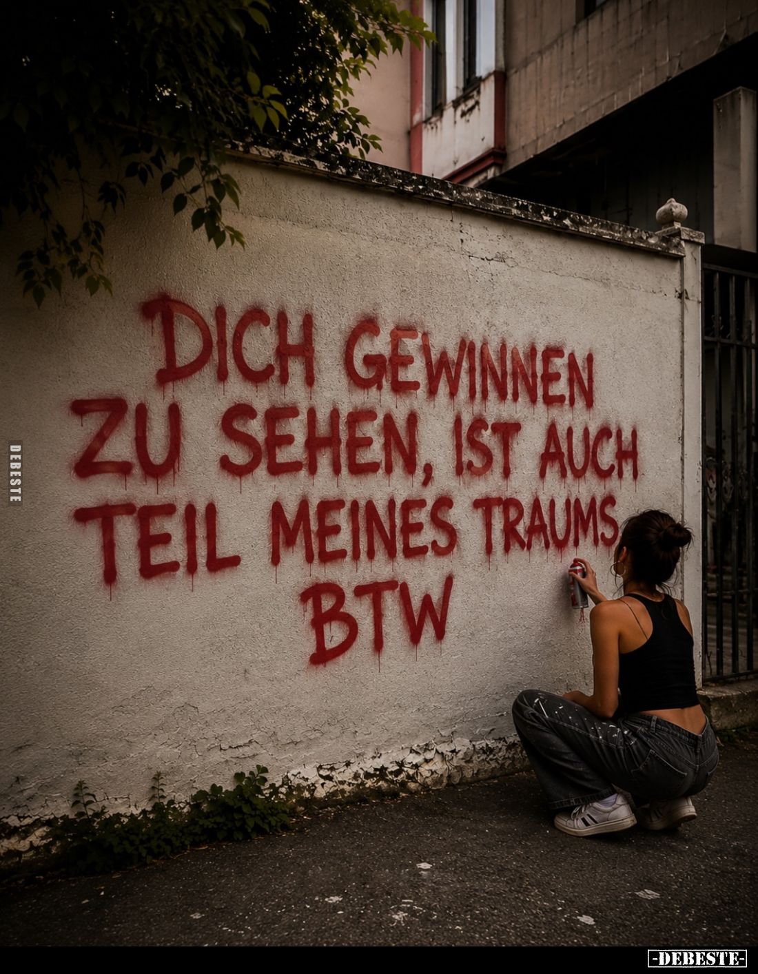 Dich gewinnen zu sehen, ist auch Teil meines Traums btw