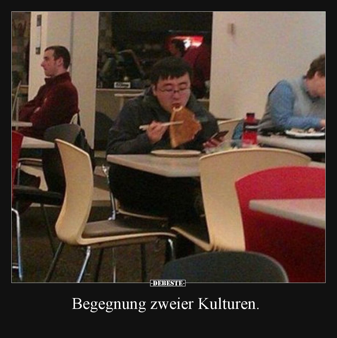 Begegnung zweier Kulturen.