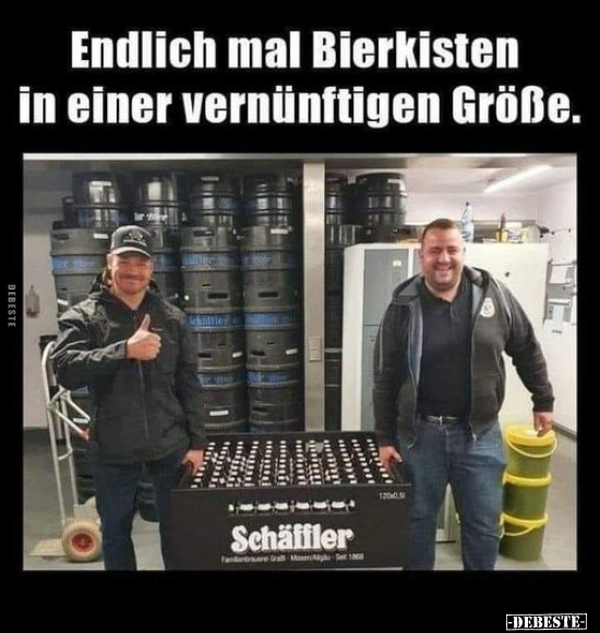 Endlich mal Bierkisten in einer vernünftigen Größe... - Lustige Bilder | DEBESTE.de