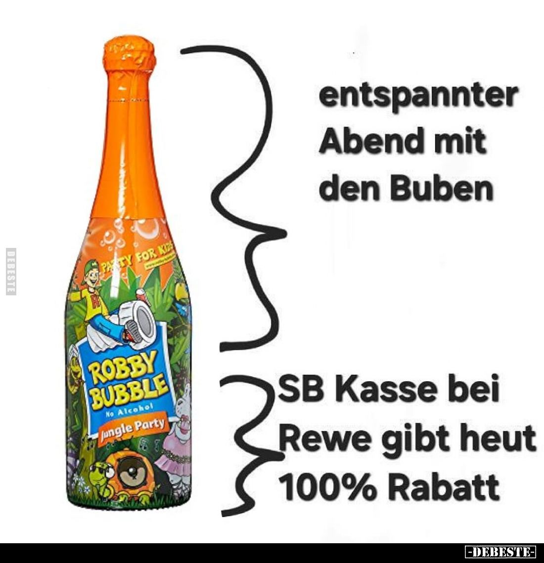 Entspannter Abend mit den Buben. - SB Kasse bei Rewe gibt heut 100% Rabatt.