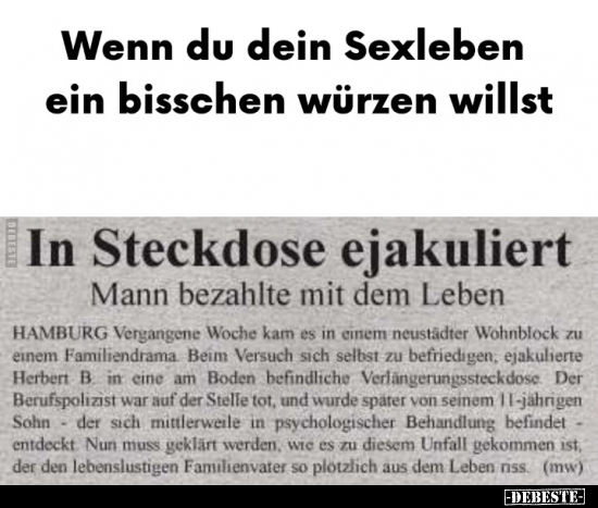 Wenn du dein Sexleben ein bisschen würzen willst.. - Lustige Bilder | DEBESTE.de