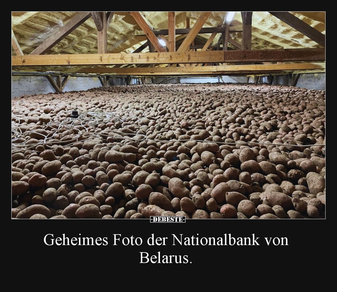Geheimes Foto der Nationalbank von Belarus.