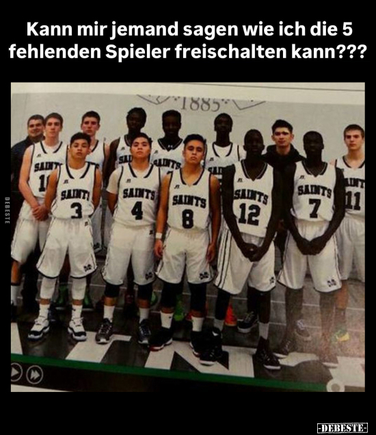 Kann mir jemand sagen wie ich die 5 fehlenden Spieler.. - Lustige Bilder | DEBESTE.de