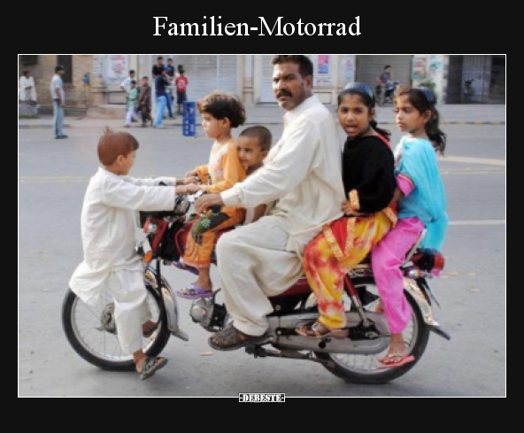Familien-Motorrad.. - Lustige Bilder | DEBESTE.de