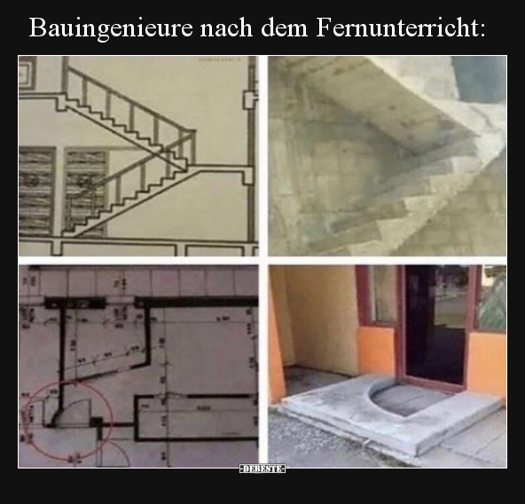 Bauingenieure nach dem Fernunterricht.. - Lustige Bilder | DEBESTE.de