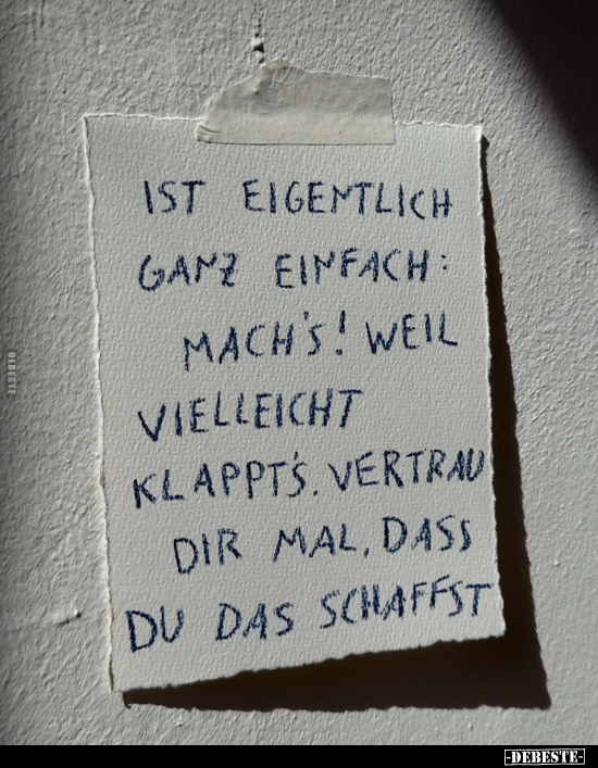 Ist eigentlich ganz einfach: Mach's!.. - Lustige Bilder | DEBESTE.de