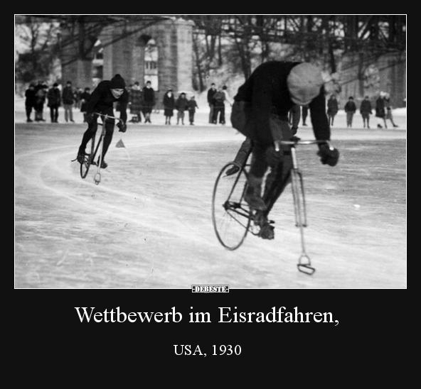 Wettbewerb im Eisradfahren.. - Lustige Bilder | DEBESTE.de