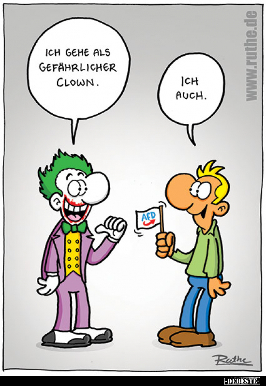 Ich gehe als gefährlicher Clown.. - Lustige Bilder | DEBESTE.de