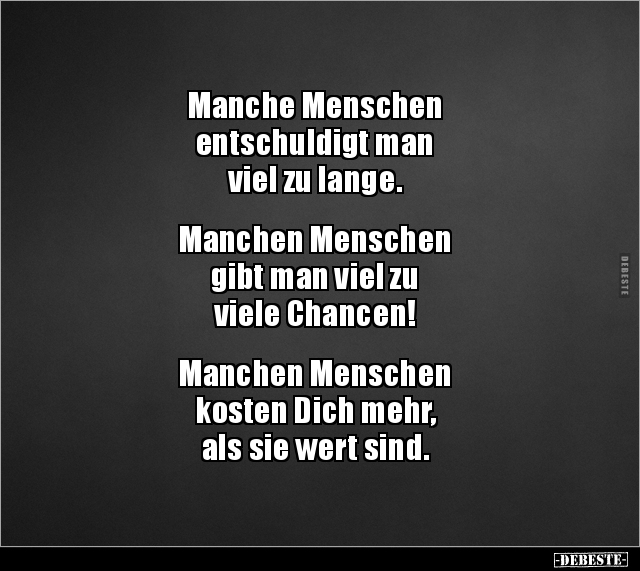 Manche Menschen entschuldigt man viel zu.. - Lustige Bilder | DEBESTE.de