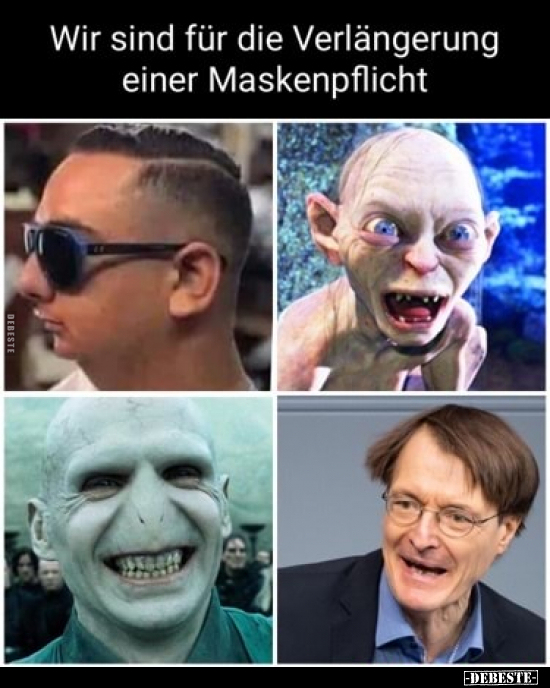 Wir sind für die Verlängerung einer Maskenpflicht.. - Lustige Bilder | DEBESTE.de