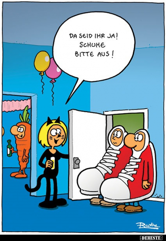 Da seid ihr ja! Schuhe bitte aus!.. - Lustige Bilder | DEBESTE.de