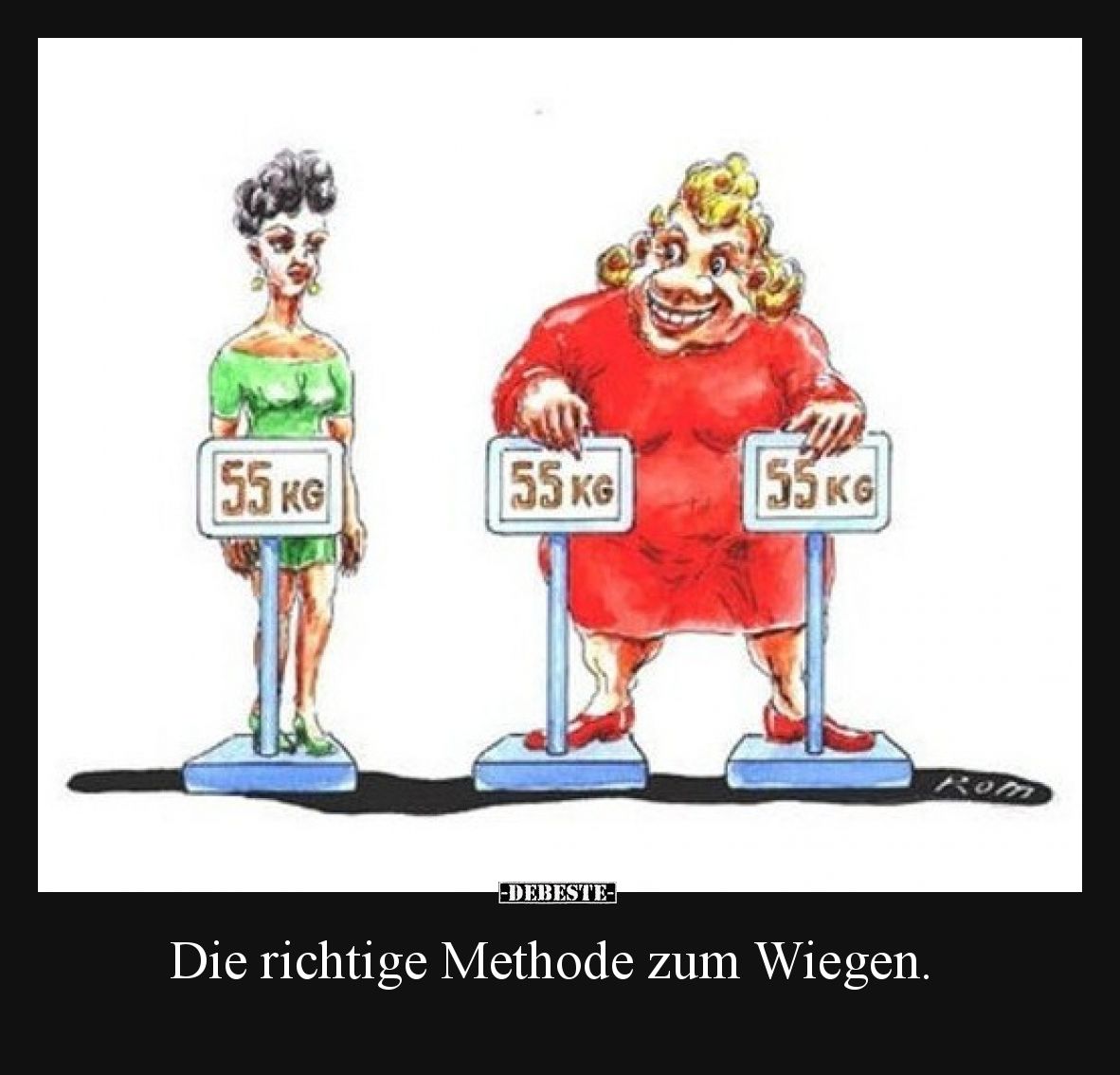 Die richtige Methode zum Wiegen... - Lustige Bilder | DEBESTE.de