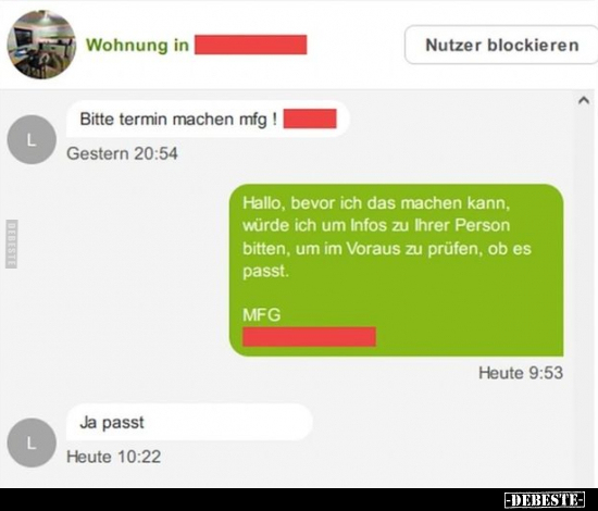 Bitte Termin machen mfG!.. - Lustige Bilder | DEBESTE.de