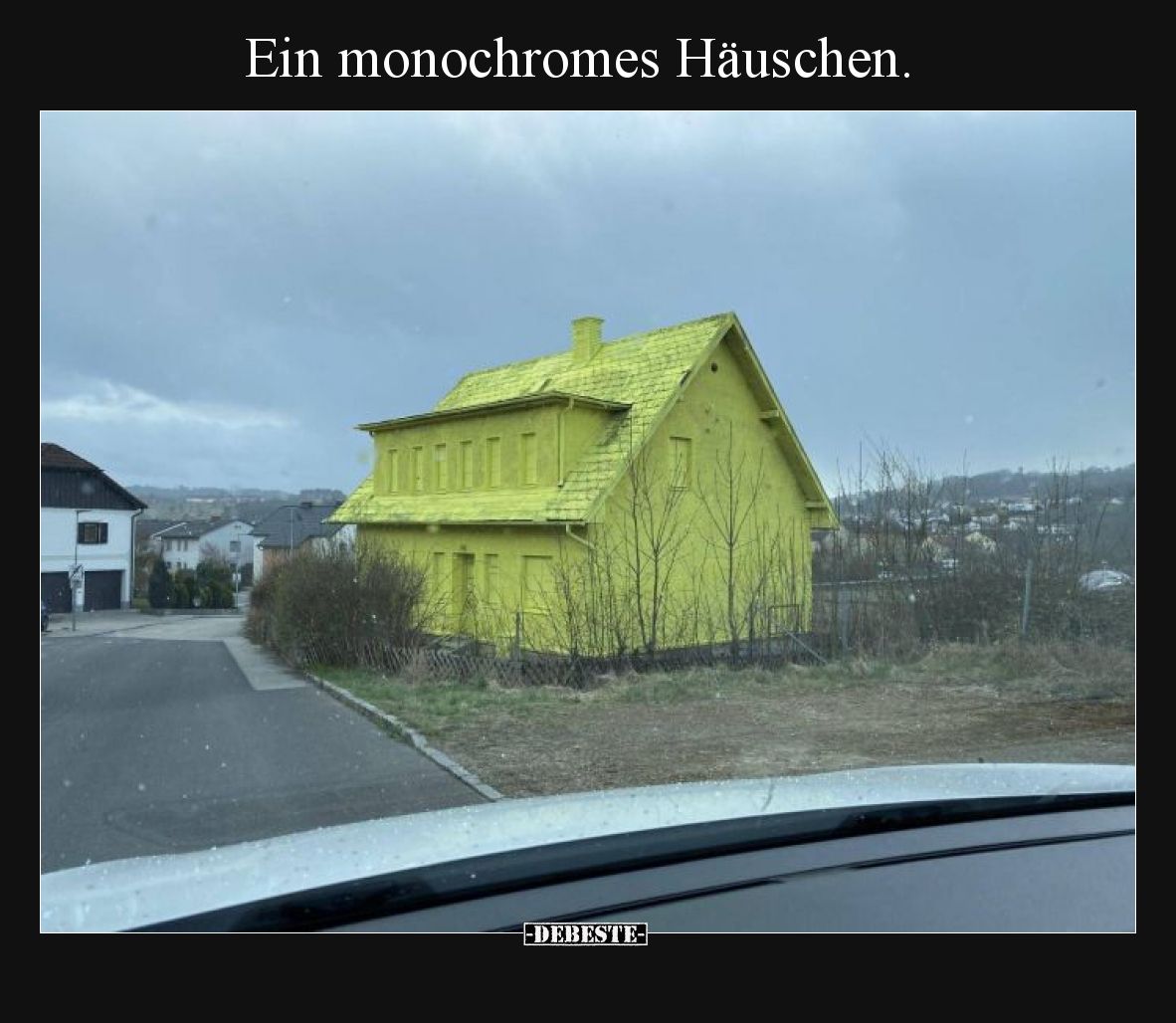 Ein monochromes Häuschen