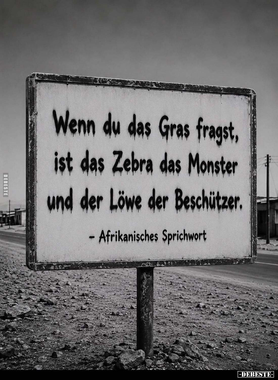 Wenn du das Gras fragst, ist das Zebra das Monster und der.. - Lustige Bilder | DEBESTE.de