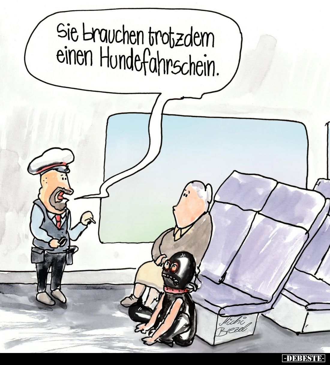 Sie brauchen trotzdem einen Hundefahrschein.. - Lustige Bilder | DEBESTE.de
