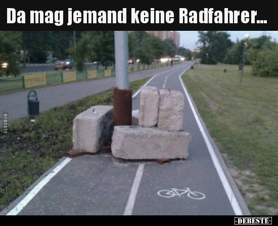Da mag jemand keine Radfahrer... - Lustige Bilder | DEBESTE.de