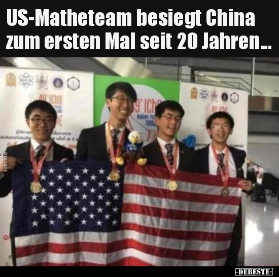 US-Matheteam besiegt China zum ersten Mal seit 20.. - Lustige Bilder | DEBESTE.de