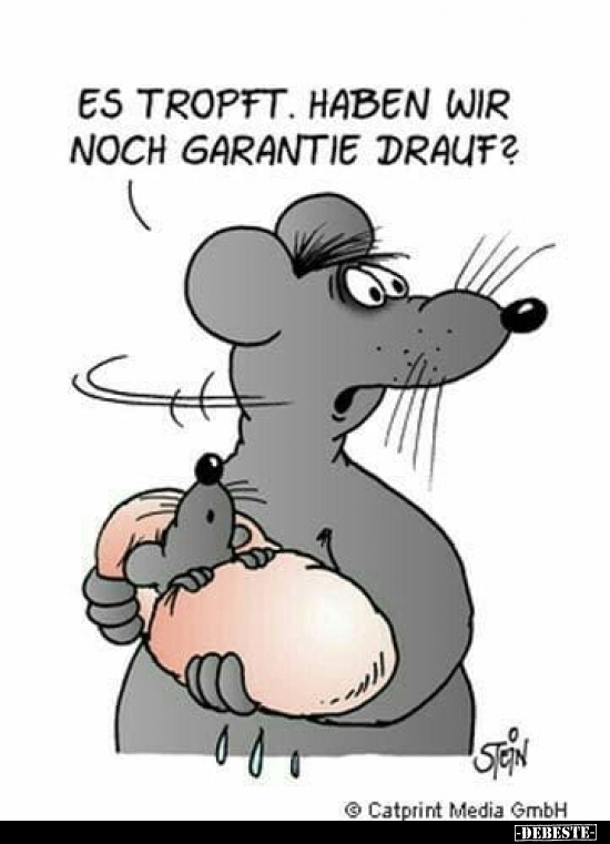 Es tropft. Haben wir noch Garantie drauf?