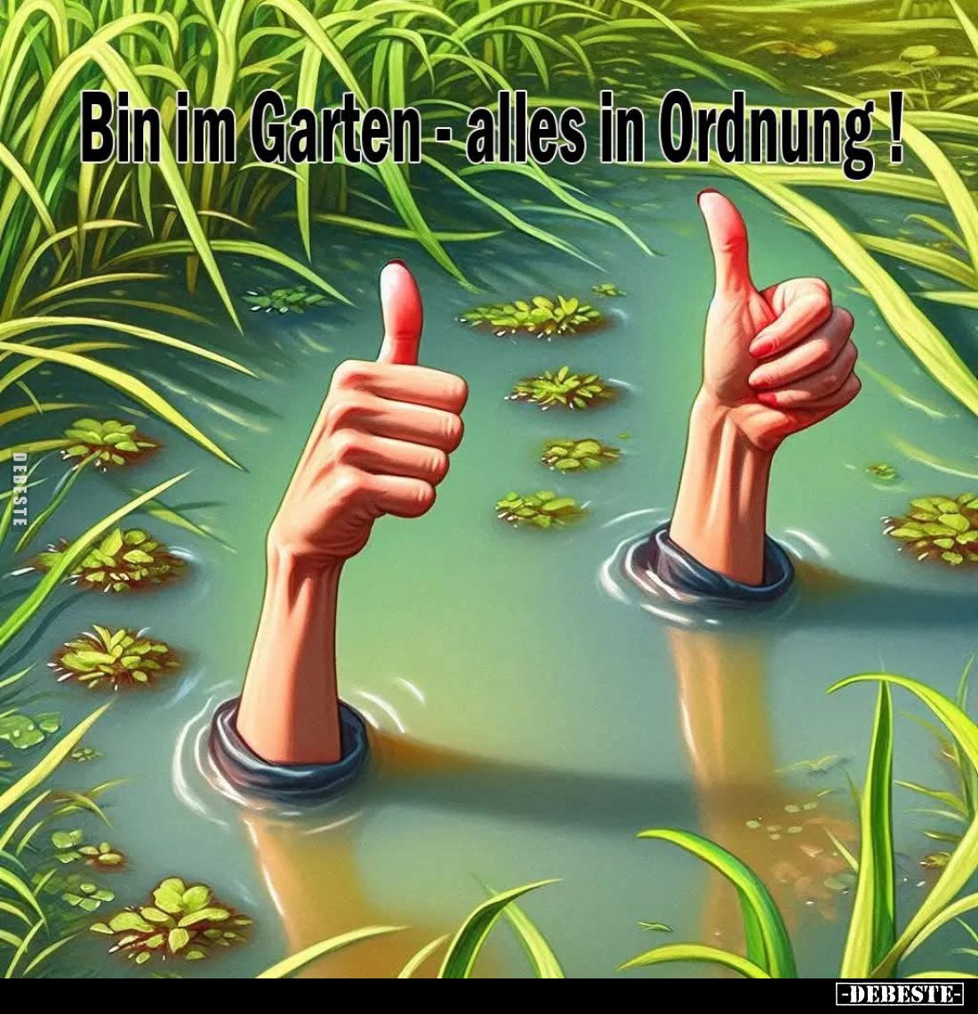 Bin im Garten alles in Ordnung!