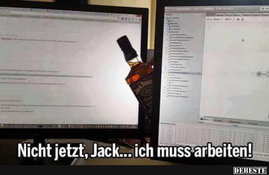 Nicht jetzt, Jack.. ich muss arbeiten! - Lustige Bilder | DEBESTE.de