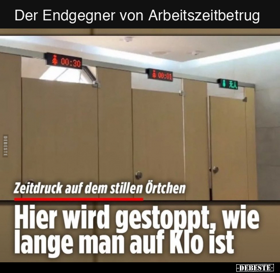 Der Endgegner von Arbeitszeitbetrug.. - Lustige Bilder | DEBESTE.de