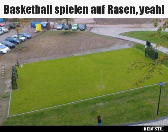 Basketball spielen auf Rasen, yeah!.. - Lustige Bilder | DEBESTE.de