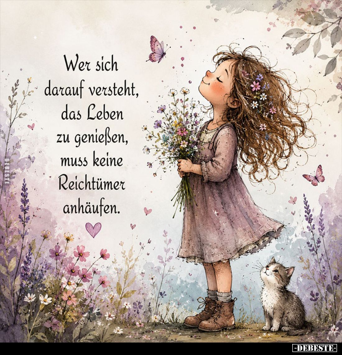 Wer sich darauf versteht, das Leben zu genießen, muss keine Reichtümer anhäufen.