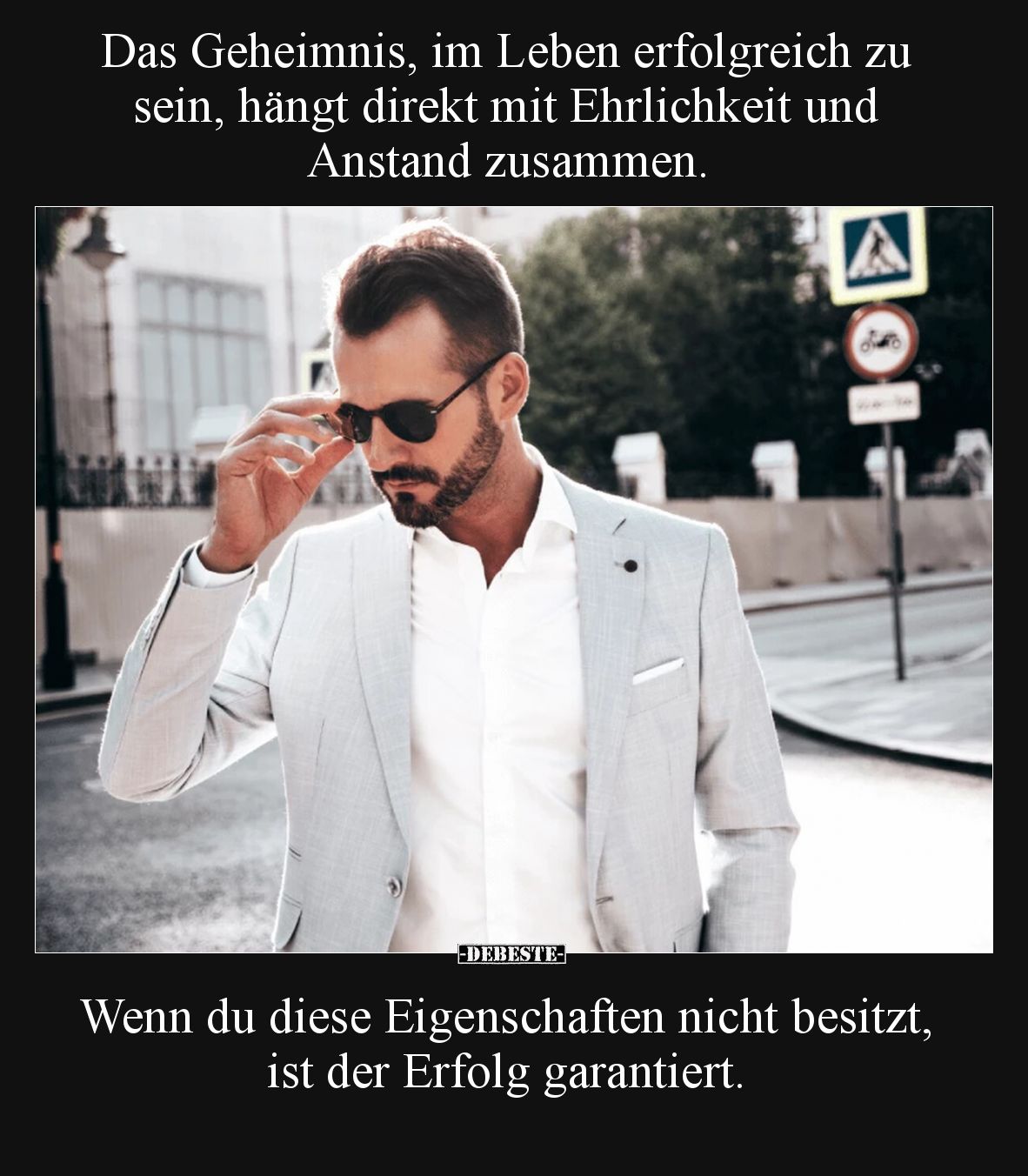 Das Geheimnis, im Leben erfolgreich zu sein, hängt direkt.. - Lustige Bilder | DEBESTE.de