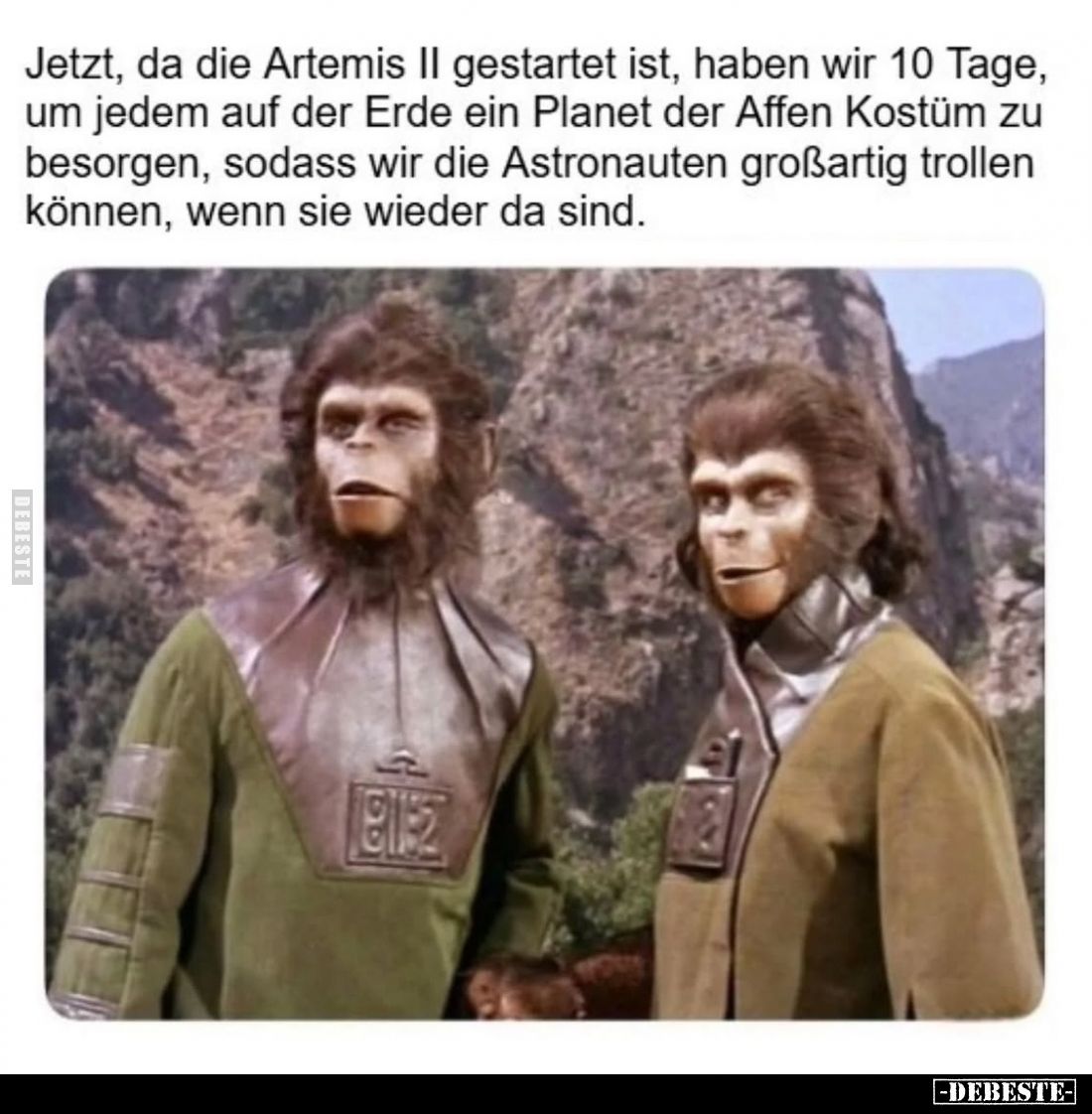 Jetzt, da die Artemis II gestartet ist... - Lustige Bilder | DEBESTE.de