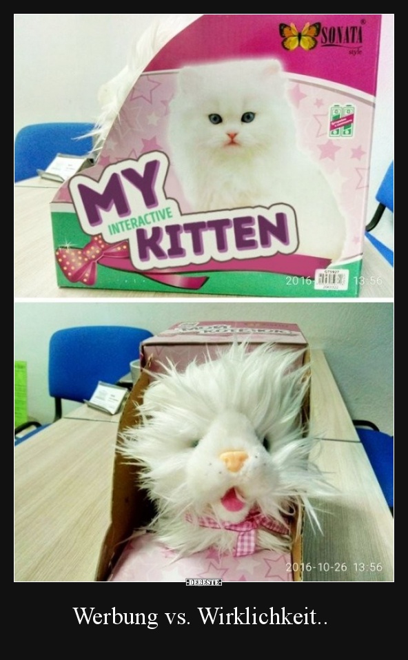 Werbung vs. Wirklichkeit..