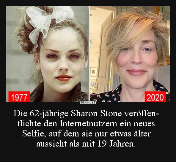 Die 62-jährige Sharon Stone veröffentlichte den..