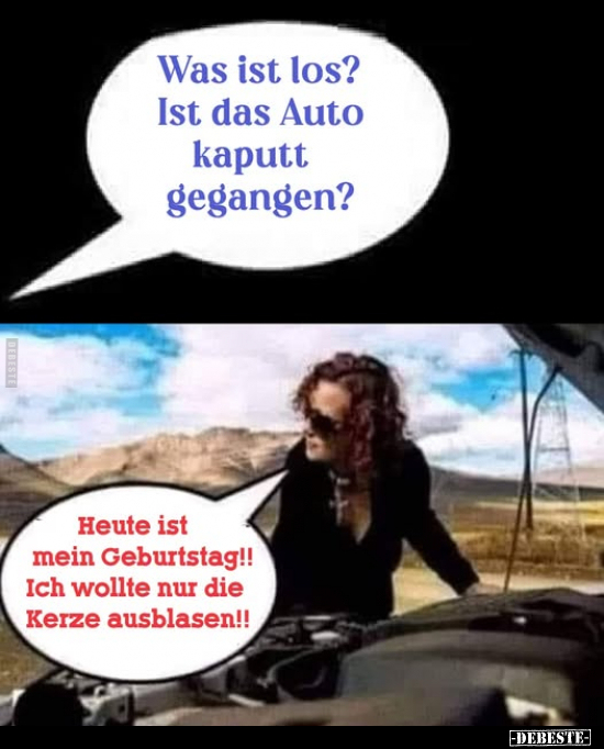 Was ist los? Ist das Auto kaputt gegangen?.. - Lustige Bilder | DEBESTE.de