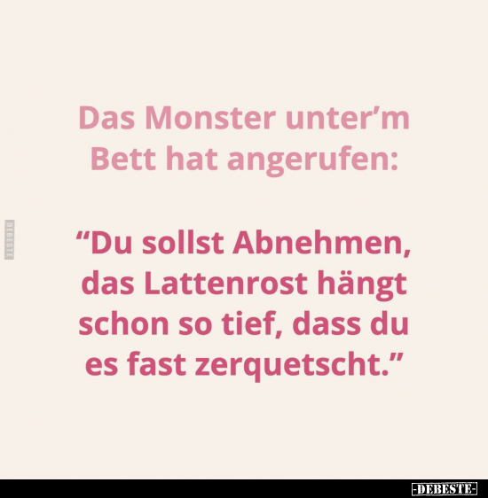 Das Monster unter'm Bett hat angerufen.. - Lustige Bilder | DEBESTE.de
