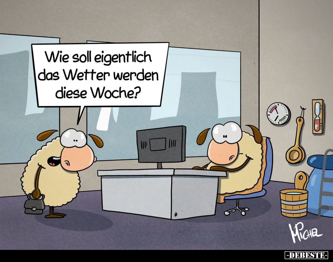 Wie soll eigentlich das Wetter werden diese Woche?