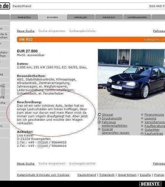 Das ist ein sehr schönes Auto..