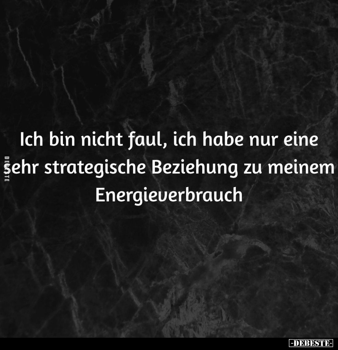 Ich bin nicht faul, ich habe nur... - Lustige Bilder | DEBESTE.de