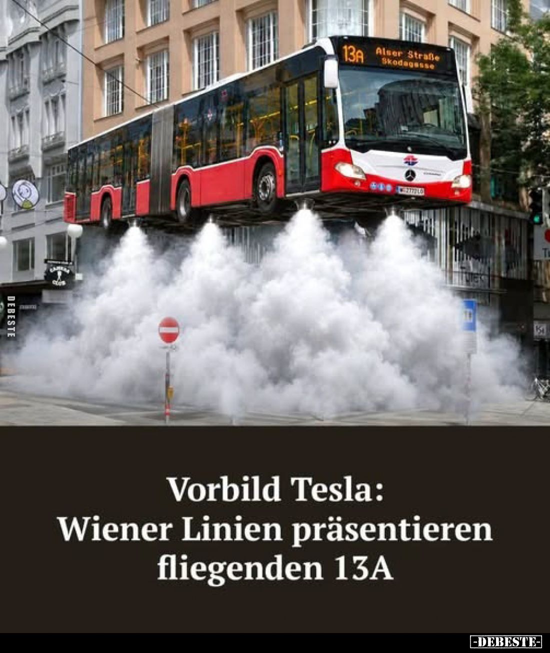Vorbild Tesla:
Wiener Linien präsentieren fliegenden 13A