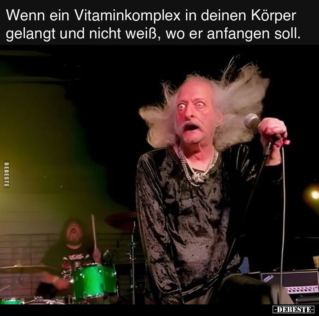 Wenn ein Vitaminkomplex in deinen Körper gelangt und nicht weiß, wo er anfangen soll.