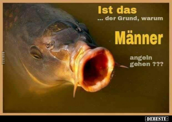 Ist das.. der Grund, warum Männer angeln gehen ???.. - Lustige Bilder | DEBESTE.de