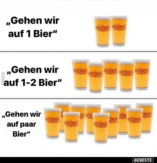 „Gehen wir auf 1 Bier".. - Lustige Bilder | DEBESTE.de