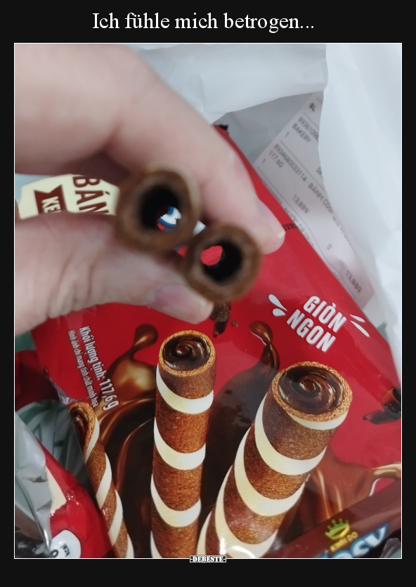 Ich fühle mich betrogen...