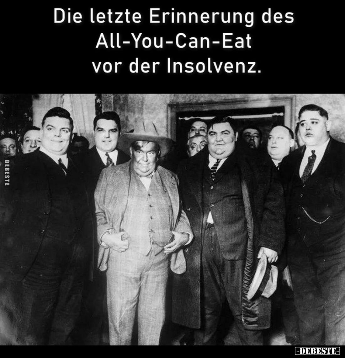 Die letzte Erinnerung des All-You-Can-Eat vor der Insolvenz.