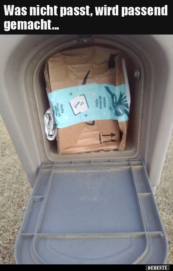 Was nicht passt, wird passend gemacht...