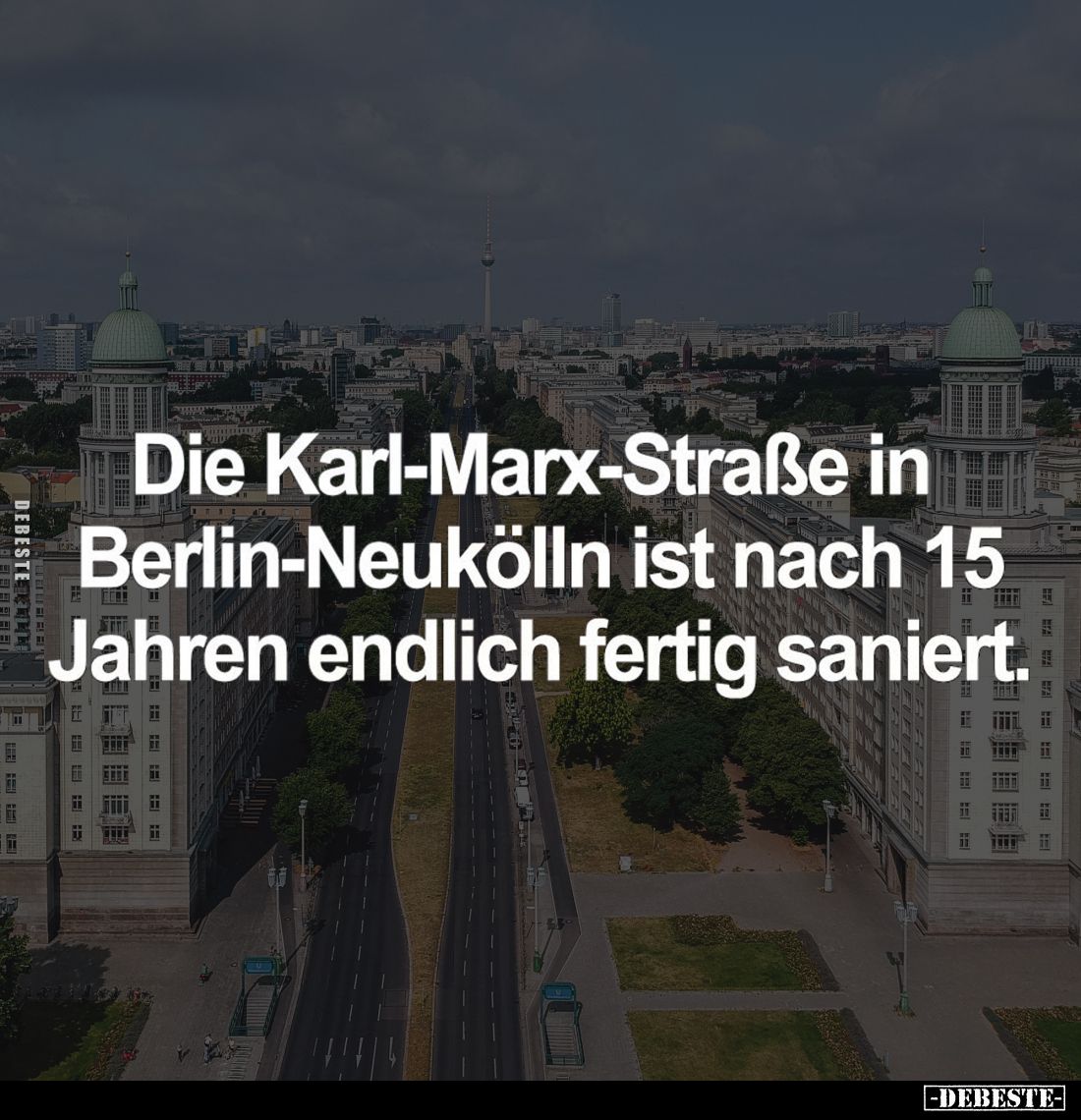 Die Karl-Marx-Straße in Berlin-Neukölln ist nach 15 Jahren endlich fertig saniert.
