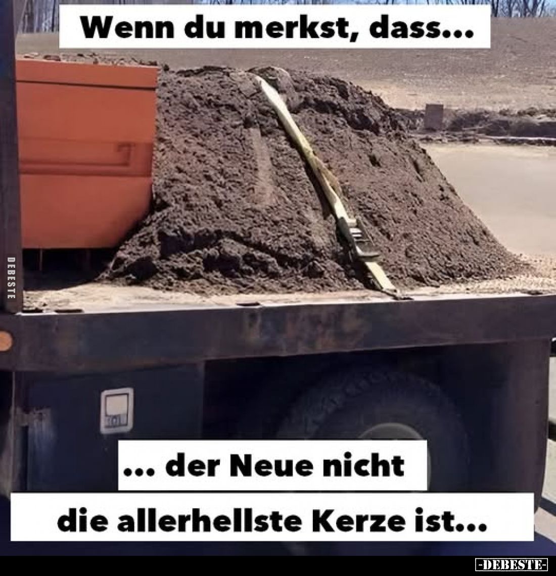 Wenn du merkst, dass... ... der Neue nicht
die allerhellste Kerze ist...