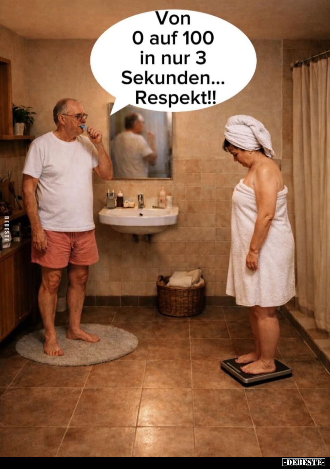 Von O auf 100 in nur 3 Sekunden... Respekt!!