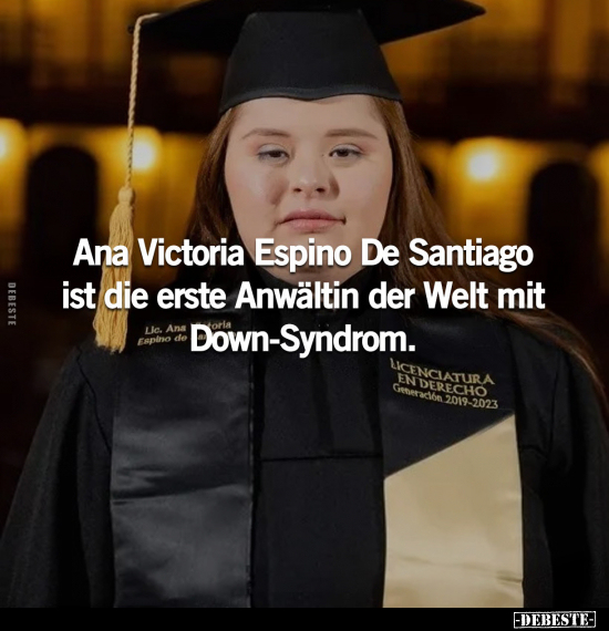 Ana Victoria Espino De Santiago ist die erste Anwältin der.. - Lustige Bilder | DEBESTE.de