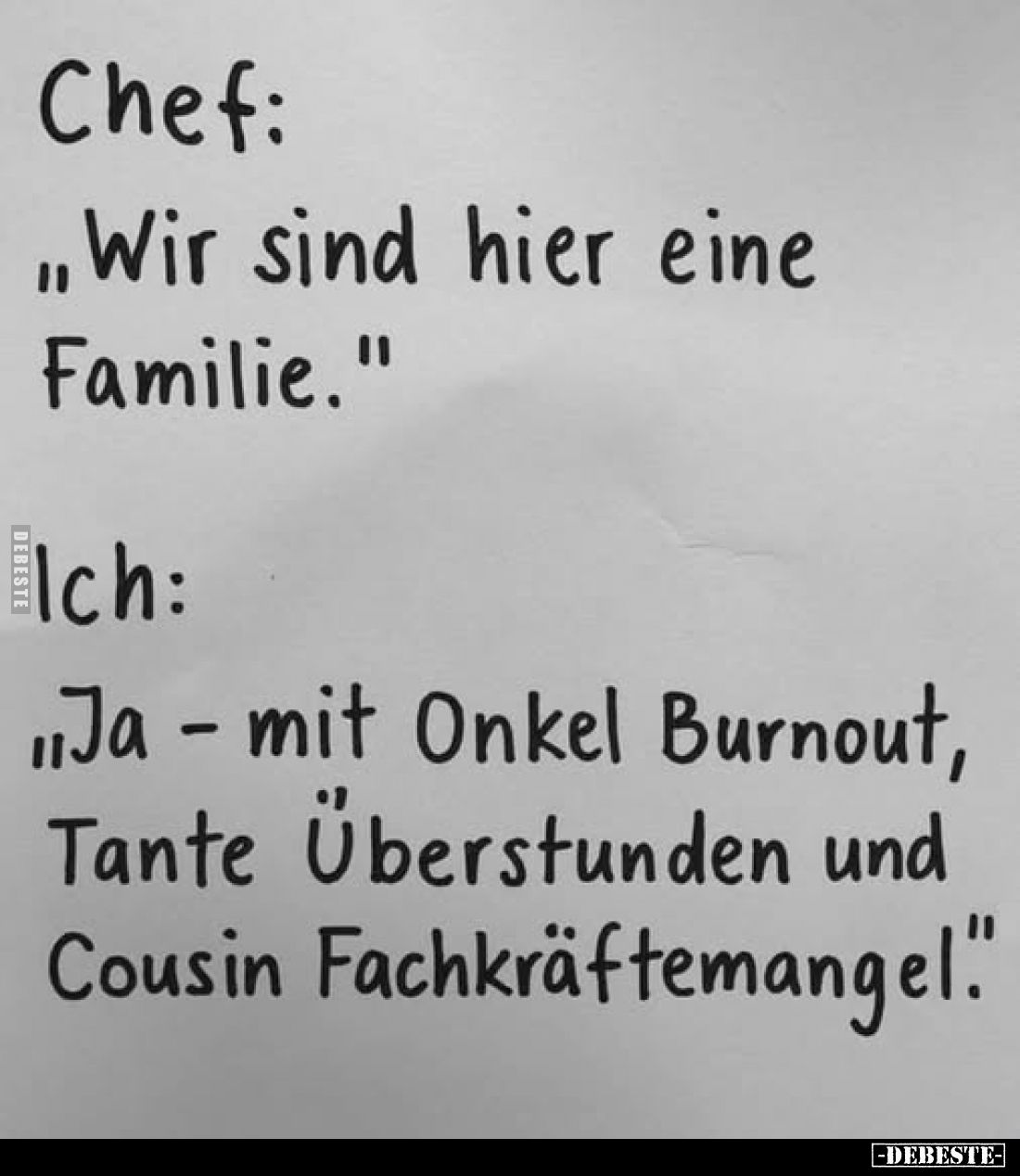 Chef: "Wir sind hier eine Familie.".. - Lustige Bilder | DEBESTE.de